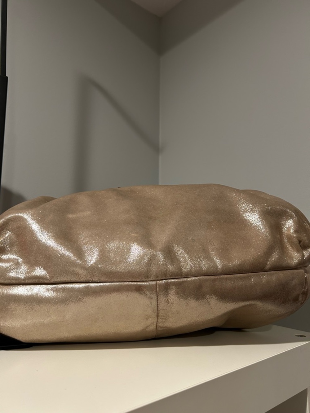 Coach Poppy Era Metallic Shoulder Bag Champagne Gold with Hang Tags 2012 - Picture 6 of 13